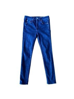 Rag & bone jeans high-rise skinny indigo blue stretchy denim size 25